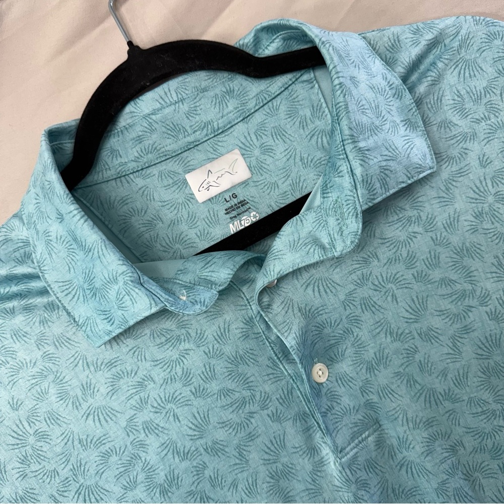 Greg Norman Collection Men's Large Shirt Performance Golf Short Sleeve Polo